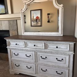 MOVING SALE Ashley King Sleigh Bedroom Set -No Mattress