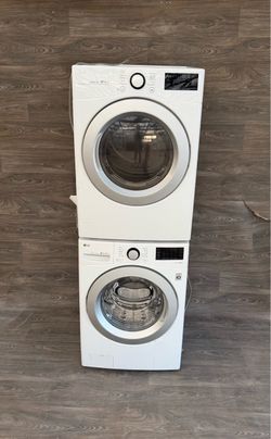 LG washer and dryer gas laundry set