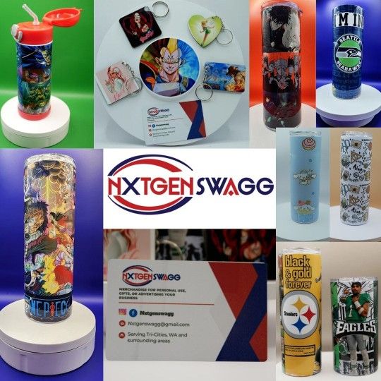 Custom Tumblers, Coasters, Key Chains And Many More Items