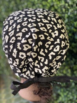 Leopard surgical cap
