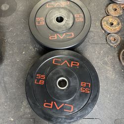 55lb Bumper Plates 