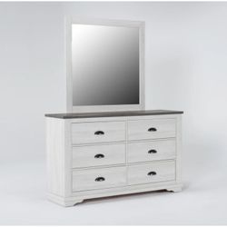 Bedroom dresser with the mirror brand new