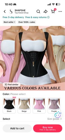 Shapshe Waist Trainer Corset SMALL
