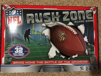 NFL rush zone board game