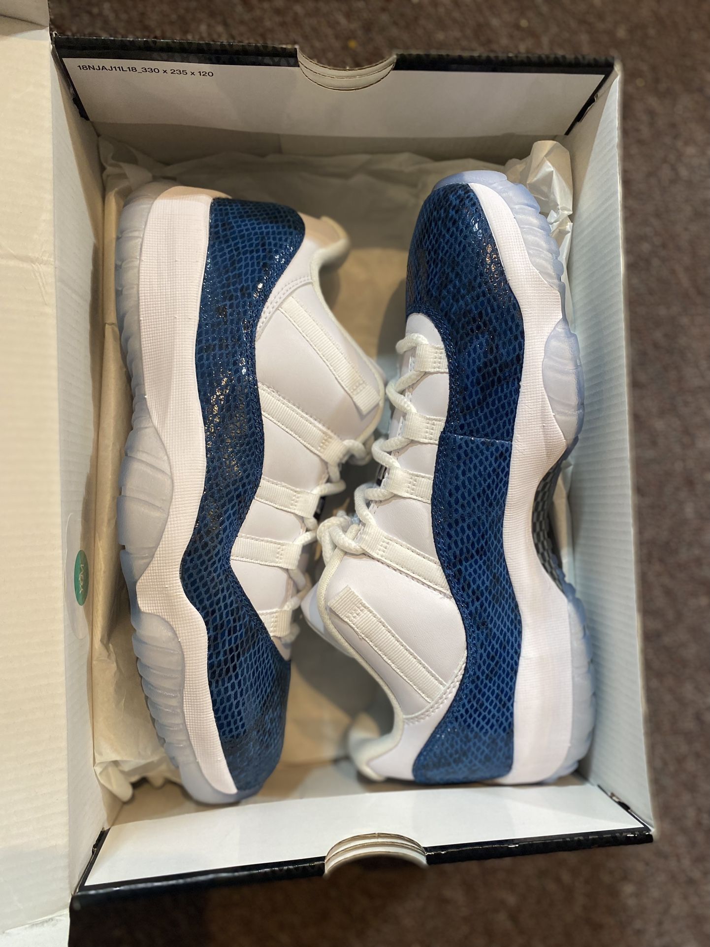 Jordan 11 Retro Low “Snake Navy”(2019)