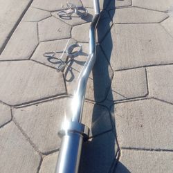 Curl Bar With Clamps 