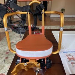 Kids Bike Seat, New Aluminum Alloy Child Bike Seat, Portable Foldable Frontmount