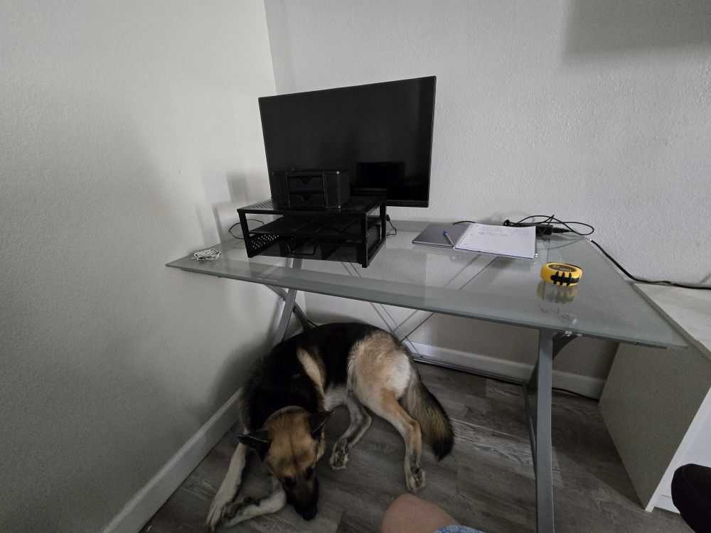 Glass Top Desk