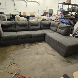 *Same Day Delivery Available!* Grey Chaise Ashley Furniture Sectional 