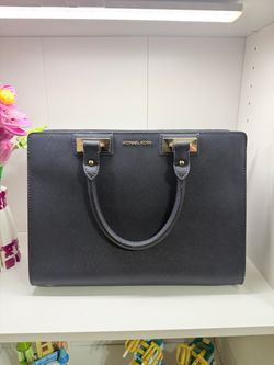 Michael Kors Quinn Admiral Large Satchel Leather