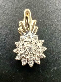 💎 14KT Yellow Gold 0.25ct  Ladies Diamond Pendant