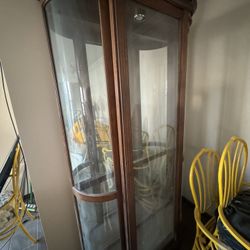 Lighted Cabinet Real Wood