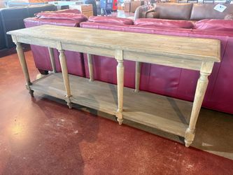 Weathered Grey Oak Console Table