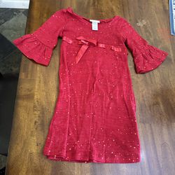 Used Sparkly Red Dress, Size 8 (girl’s)
