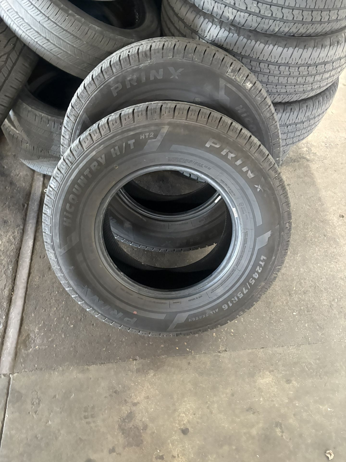 LT245/75/16 Prinx Tires E Rated For Vehicles 1500/2500/3500