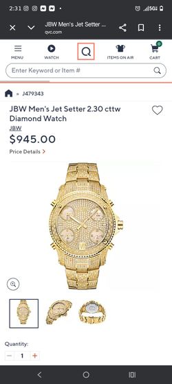 Jbw gold watch