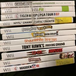 Nintendo Wii games