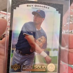 New York Mets Rey Ordonez 1996 Upper Deck Rock Solid Insert Baseball Card 