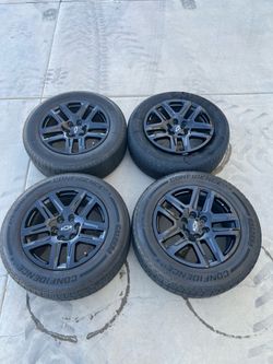 Chevrolet 2024 Gloss Black Rims 20 inches