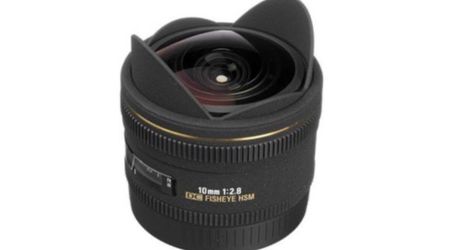 Sigma 10mm Fish-Eye Lens.