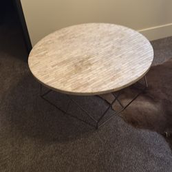 West elm bone side table