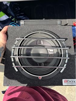 Rockford subwoofer, BBOX case, alpine amp combo