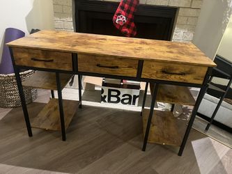 Wooden Desk and Chair