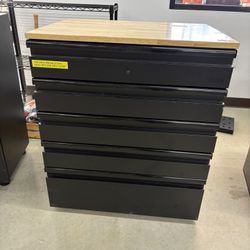 BRAND NEW IN BOX Husky Heavy Duty 18-Gauge Steel 5-Drawer Black Garage Base Cabinet