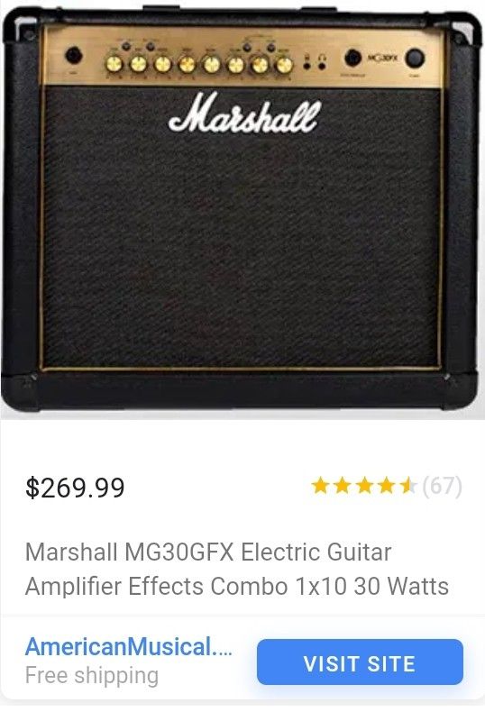 New In 📦 Marshall MG 30 FX