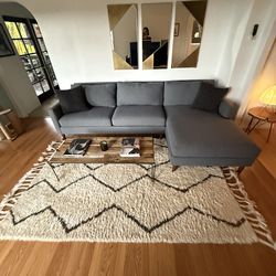 🛋 Pampa Guido Sectional Gray Sofa – Originally ~$4,000y