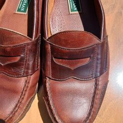 Cole Haan Genuine American Hand-sewn Men Pinch Penny Brown Leather Slip On Loafer 