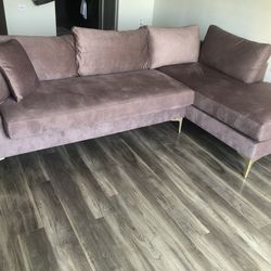 Mauve  Sectional Couch
