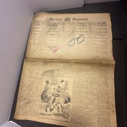 Antique 1925 Morning Oregonian Newspaper Portland OR New Year Jan 1