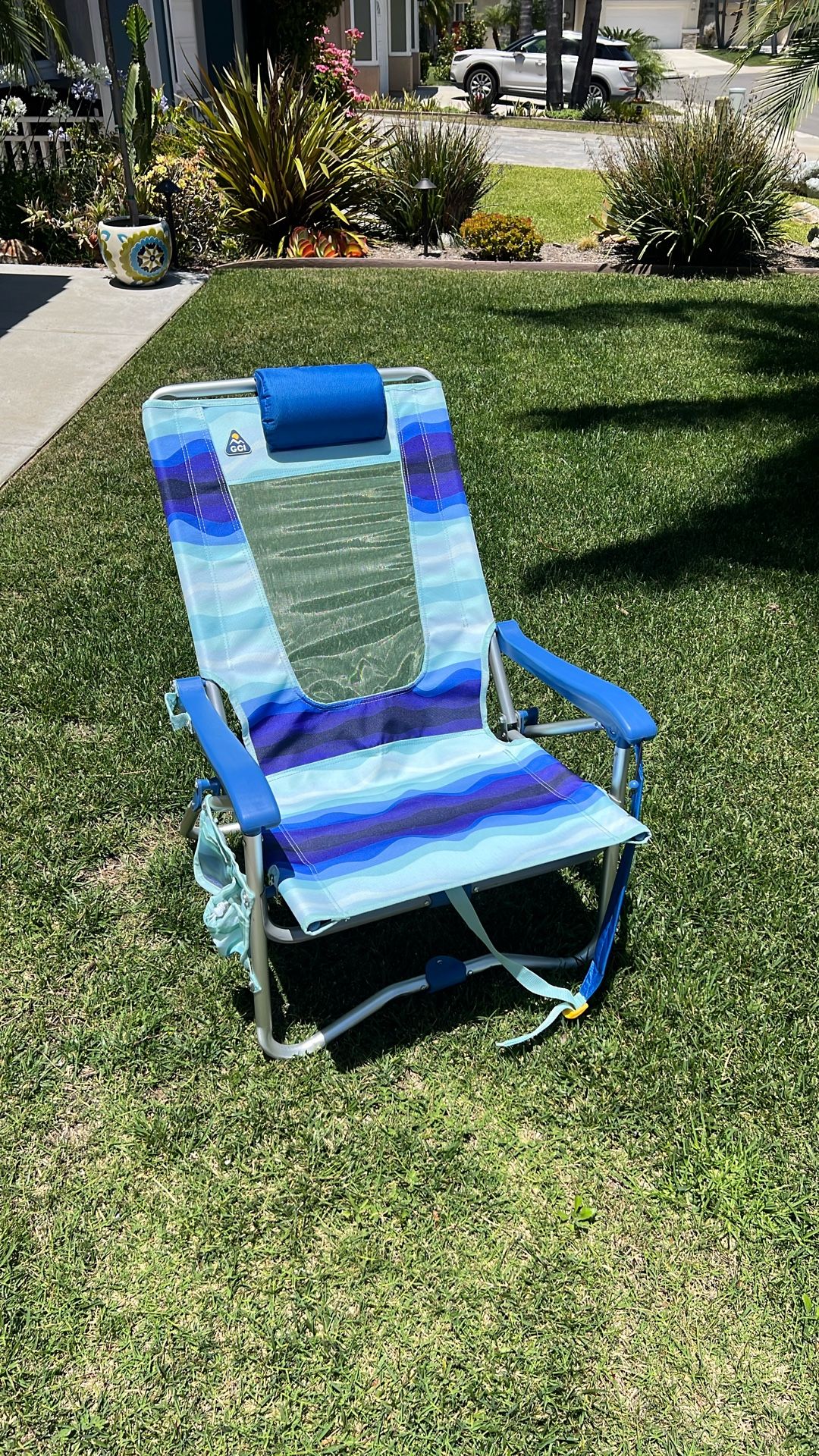 Bi Fold Beach Chair 4 Position By GCI Outdoor