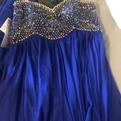 New Jovani Royal Blue Dress