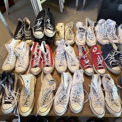 Shoes 48 Pair Sneaker Lot – Converse Vans Nike Adidas – Size 12-13