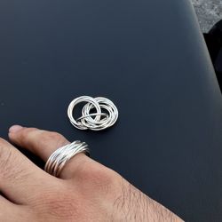 Unisex Silver Ring 