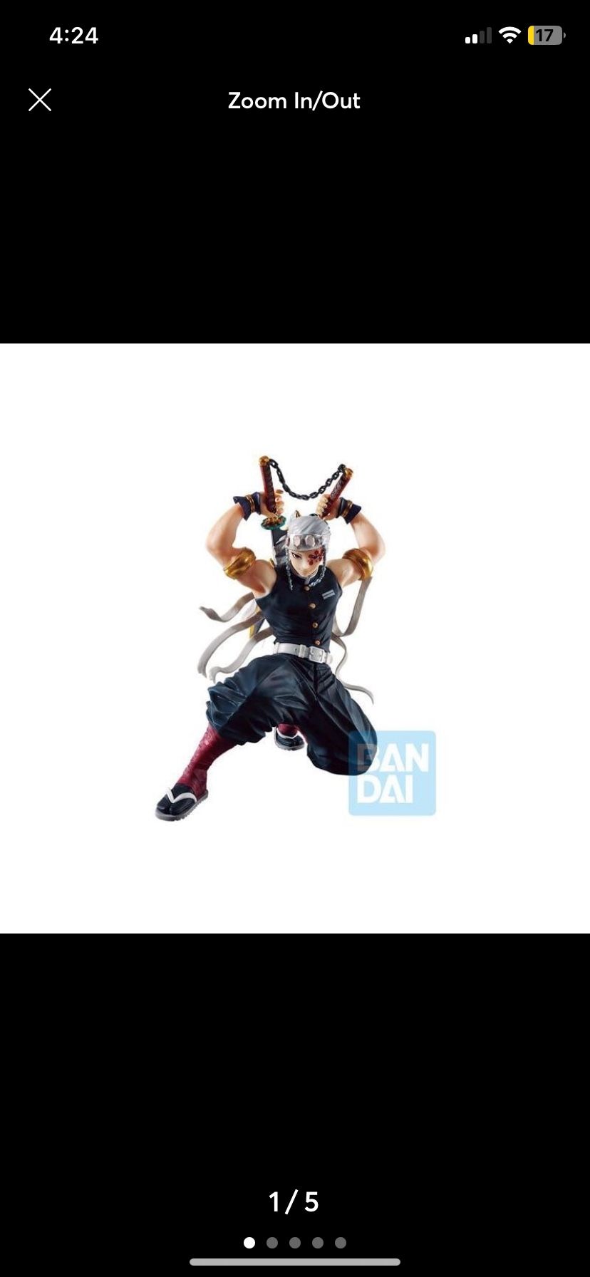 Demon Slayer Ichibankuji Tengen Uzui Prize A Big Scale Figure BANDAI JAPAN