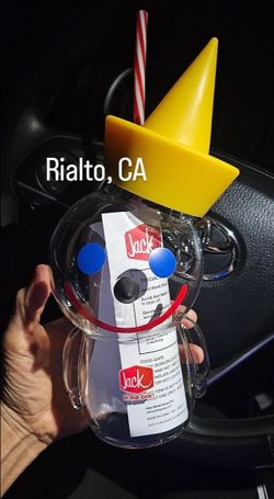 New Jack in the Box glass cup