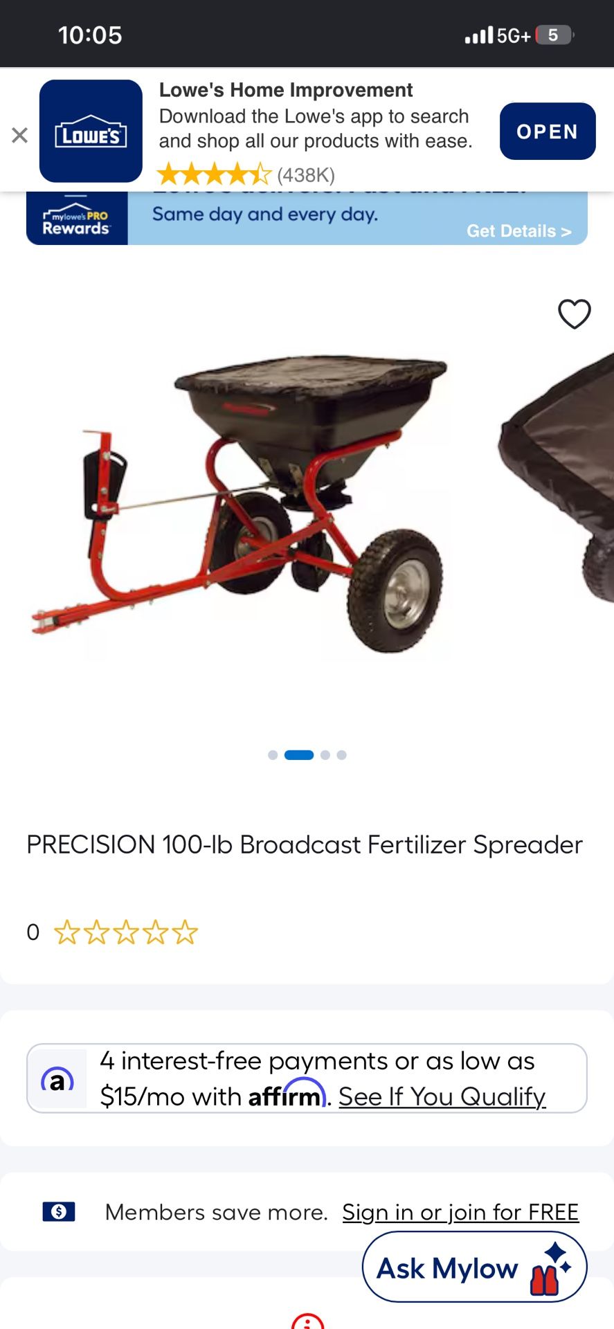 Tow Behind Spreader