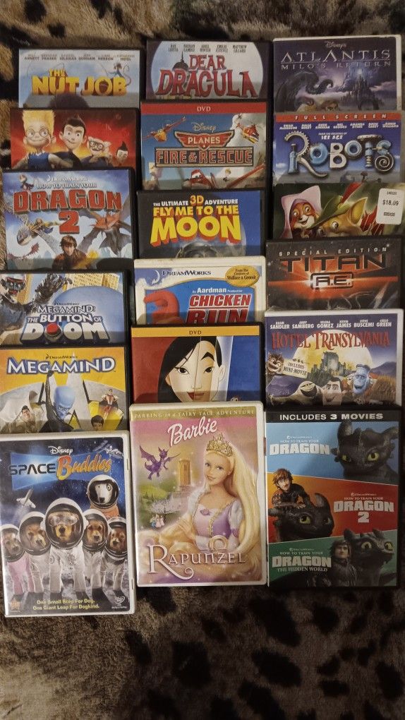 Over 70 Kids DVD Movies