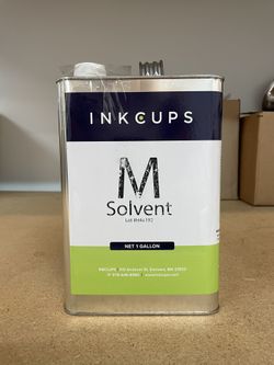 X6 Inkcups M Solvent – 6 NEW sealed gallons for pad printing