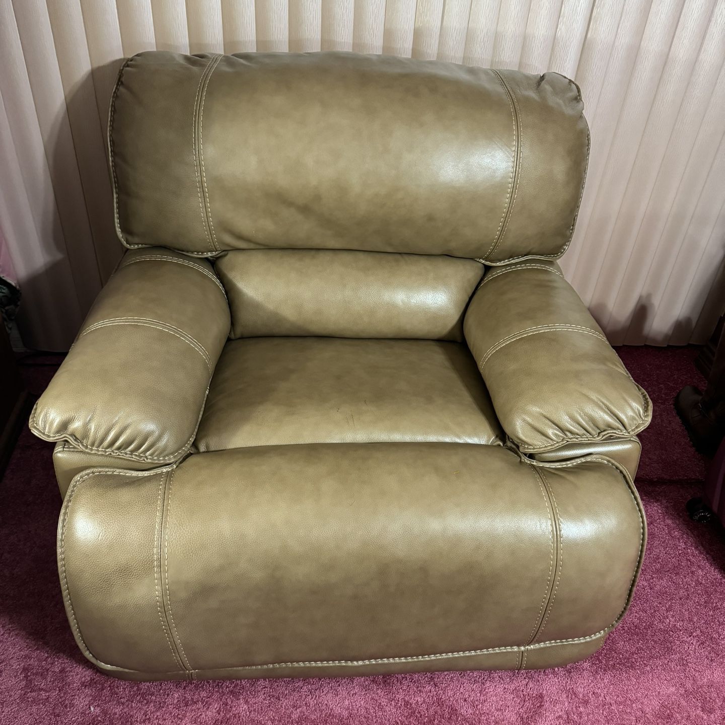 Leather Recliner electric (Tan)