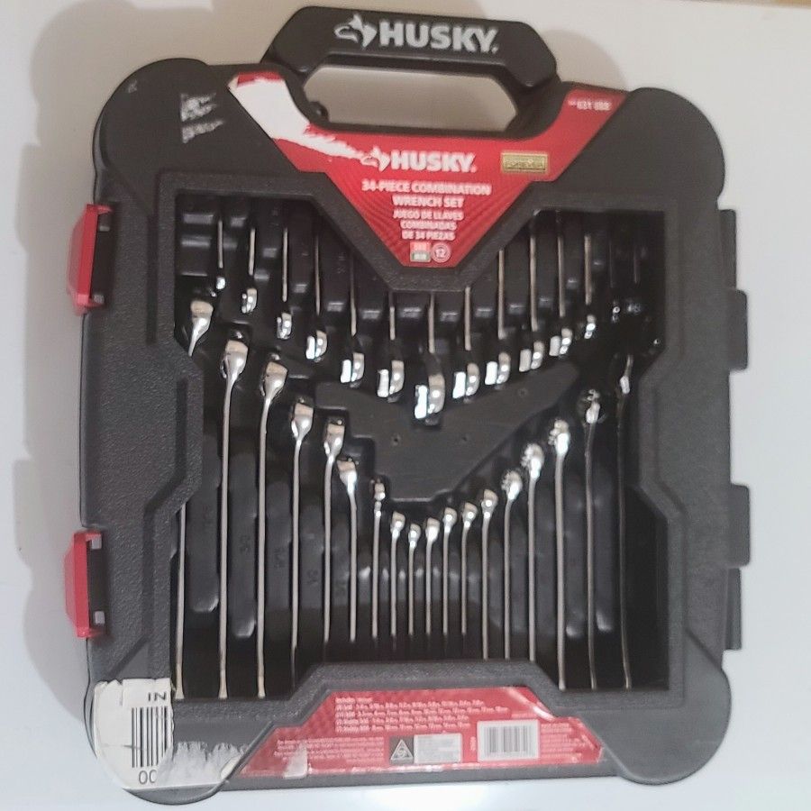 Husky 34 Piece Combination Wrench Tool Set