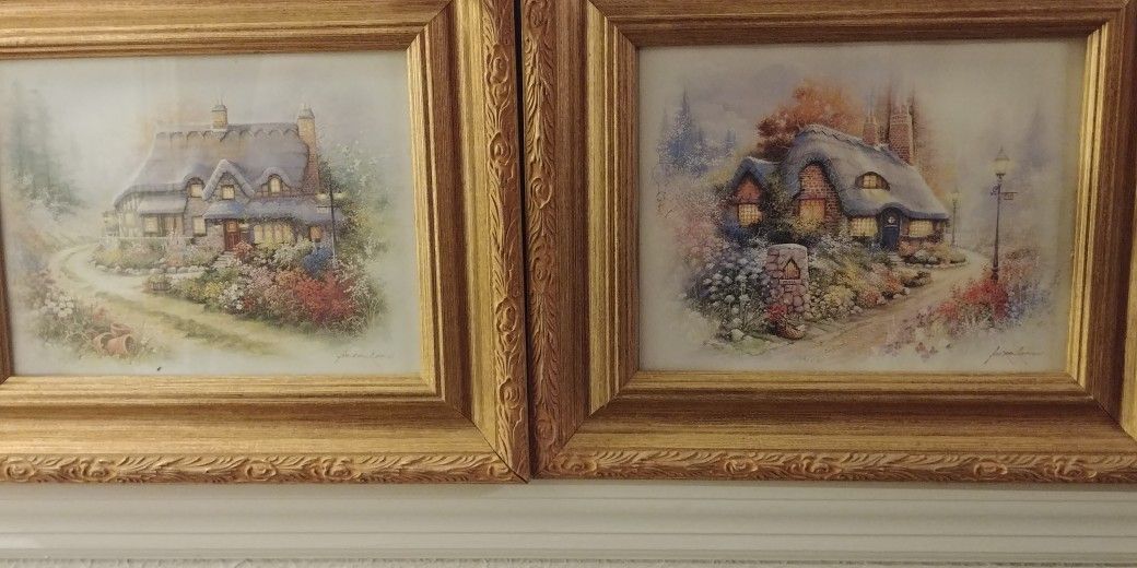 Andrea Orpinas artist Beautiful print & detailed gold framed 8x10