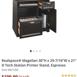 Office Tech Station Printer Stand