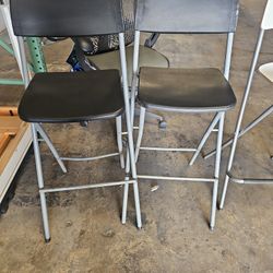 2 Folding Bar Stools – Budget Set