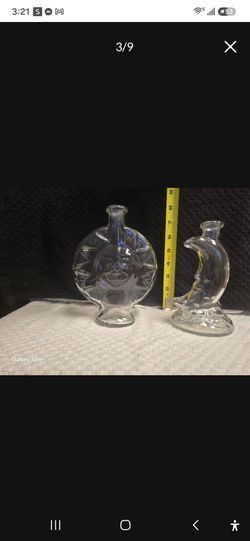 Sun and Moon Decorative Bottles Set