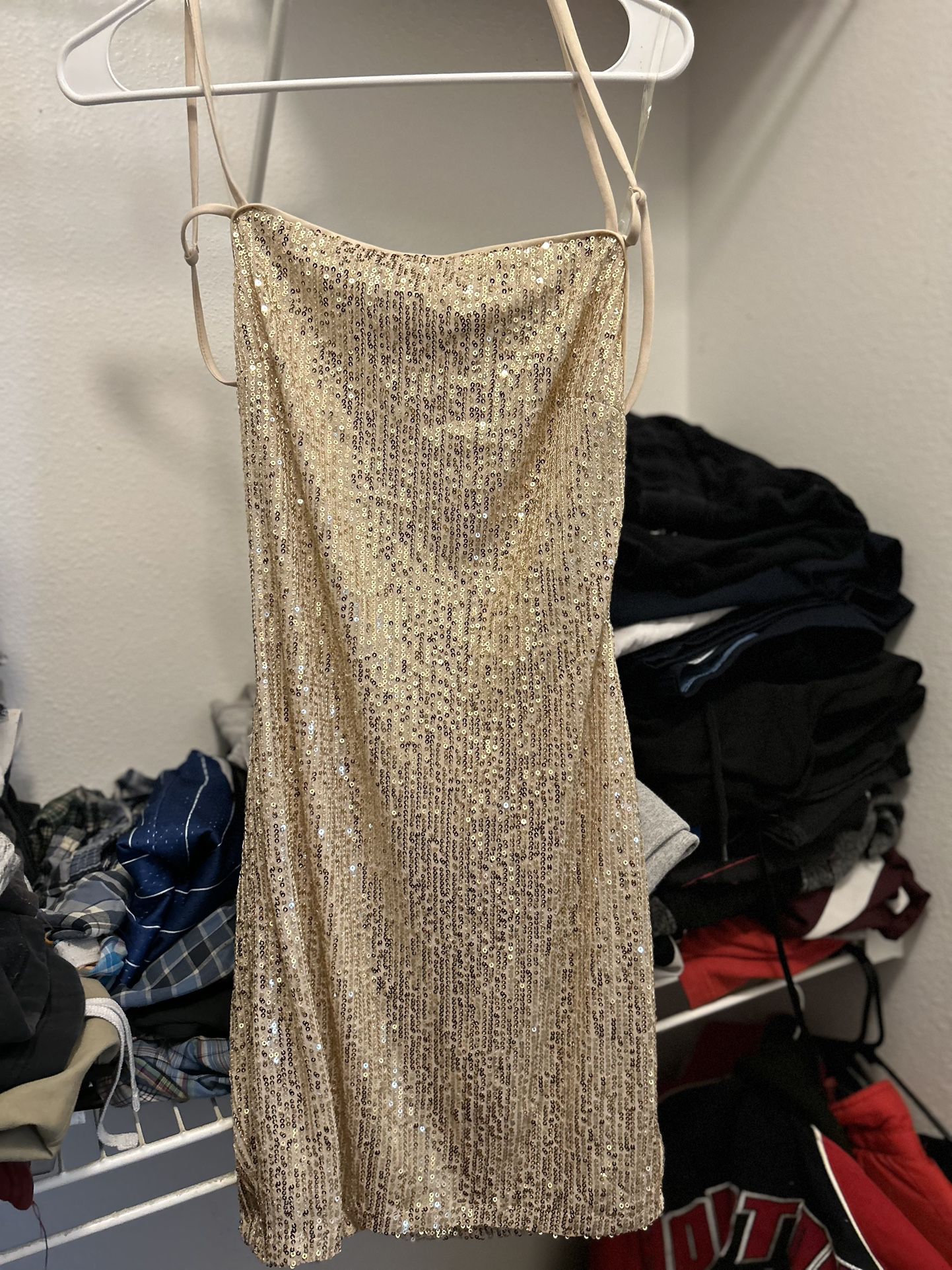 Gold Short Dress