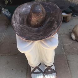 New Pancho Made Out Of Cement Beautiful Yard Decoration 